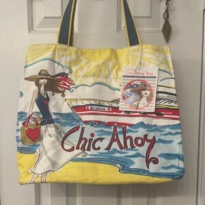 Brighton Women's Tote Bag - Yellow and Blue